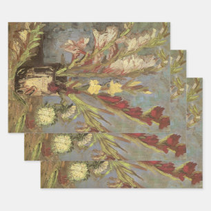 Feuille De Papier Cadeau Vincent van Gogh - Nature morte Vase avec Glaïeuls