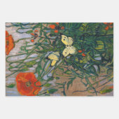 Feuille De Papier Cadeau Vincent van Gogh - Papillons et papillons (Devant 2)