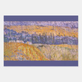 Feuille De Papier Cadeau Vincent van Gogh - Paysage à Auvers dans la pluie (Devant 3)