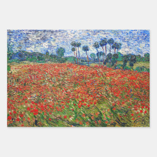 Feuille De Papier Cadeau Vincent van Gogh - Poppy Field