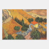 Feuille De Papier Cadeau Vincent van Gogh - Vallée avec laboureur (Devant 3)