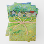 Feuille De Papier Cadeau Vincent van Gogh - Vue des Vessenots près d'Auvers (En situation)