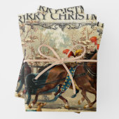 Feuille De Papier Cadeau Vintage (En situation)