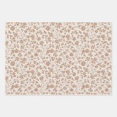 Feuille De Papier Cadeau Vintage | boho floral (Devant 2)