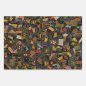 Feuille De Papier Cadeau Vintage Crazy Quilt (Devant 3)