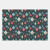 Feuille De Papier Cadeau Vintage de Noël Retro (Devant 2)