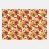 Feuille De Papier Cadeau Vintage Fall  (Devant 3)