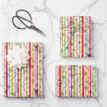 Feuille De Papier Cadeau Vintage Grinch Christmas Stipe Motif<br><div class="desc">Les vacances ne seront pas complètes sans Grinch ! Comment Grinch STOLE CHRISTMAS est l'histoire classique d'une ville appelée Who-ville et comment l'esprit de Noël peut fondre même les coeurs les plus froids.</div>