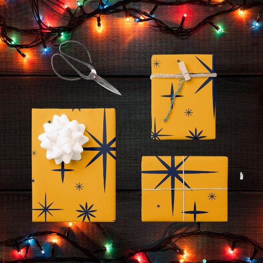 Feuille De Papier Cadeau Vintage moderne Abstrait Noël