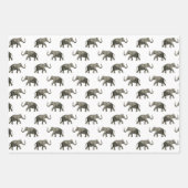 Feuille De Papier Cadeau Vintage Motif éléphant (Devant 3)