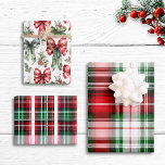 Feuille De Papier Cadeau Vintage Red Green Plaid Foyer Lux Christmas<br><div class="desc">Ajoutez une touche de charme classique et d'élégance festive à votre cadeau grâce à notre Set de 3 feuilles de papier d'enveloppement Vintage fermier rouge et vert. Cette collection de papier d'emballage capte l'essence des thèmes traditionnels de Noël, mêlant vintage, rétro, ferme et l'esthétique rustique moderne dans un ensemble délicieux....</div>