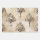 Feuille De Papier Cadeau Vintage Romantique Rustique Paris (Devant 3)