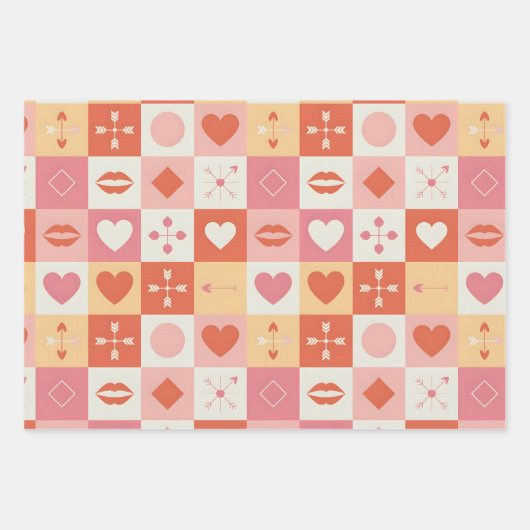 Feuille De Papier Cadeau Vintage rose classic romantic (Devant)