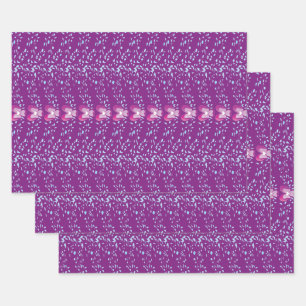 Feuille De Papier Cadeau Vintage rose Floral Violets fond d'écran motif