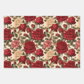 Feuille De Papier Cadeau Vintage Rose Garden (Devant)