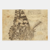 Feuille De Papier Cadeau Vintage | Style rustic Decoupage (Devant 2)