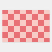 Feuille De Papier Cadeau Violet À damiers En vichy Motif (Devant 2)