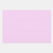 Feuille De Papier Cadeau Violet Clair et Rayures Violet Gris Clair (Devant 3)
