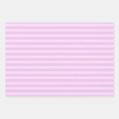 Feuille De Papier Cadeau Violet Clair et Rayures Violet Gris Clair (Devant 2)