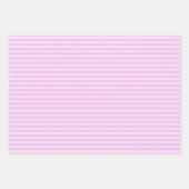 Feuille De Papier Cadeau Violet Clair et Rayures Violet Gris Clair (Devant)