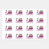 Feuille De Papier Cadeau Violet Cold Illusion Princesse Crown (Devant)