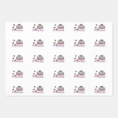 Feuille De Papier Cadeau Violet Cold Illusion Princesse Crown (Devant 3)