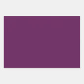 Feuille De Papier Cadeau Violet de raisin (couleur solide) (Devant 3)