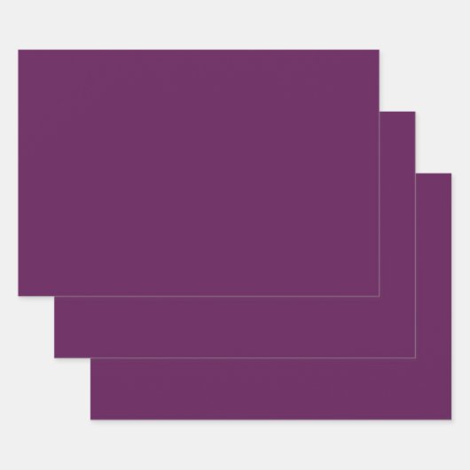 Feuille De Papier Cadeau Violet de raisin (couleur solide) (Lot)