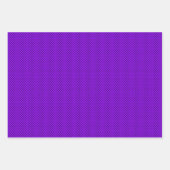 Feuille De Papier Cadeau Violet, Noir & Blanc (Devant 2)