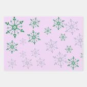 Feuille De Papier Cadeau violets noël drôle (Devant 3)