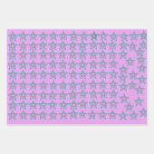 Feuille De Papier Cadeau violets noël drôle (Devant 2)