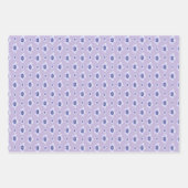Feuille De Papier Cadeau Violettes douces (Devant 3)