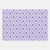 Feuille De Papier Cadeau Violettes douces (Devant)