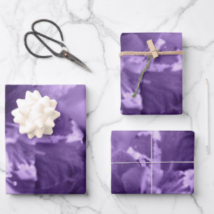 Feuille De Papier Cadeau Violettes monochromes
