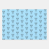 Feuille De Papier Cadeau Visage Alien (Devant 3)