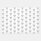 Feuille De Papier Cadeau Visage Alien (Devant)