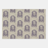 Feuille De Papier Cadeau Visage du Christ sur le Voile de Saint-Veronica (Devant 3)