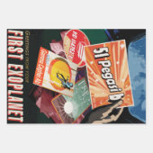 Feuille De Papier Cadeau Visitez La Première Exoplanète Trouvée À L'Extérie (Devant)