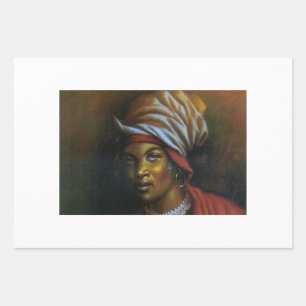 FEUILLE DE PAPIER CADEAU VODOU MAMBO GODDESS CECILE FATIMA