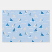 Feuille De Papier Cadeau Voile de dimanche léger (Devant 3)
