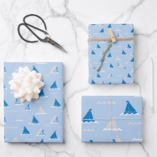 Feuille De Papier Cadeau Voile de dimanche léger