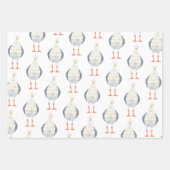 Feuille De Papier Cadeau Voilier À Thème Nautique (Devant)