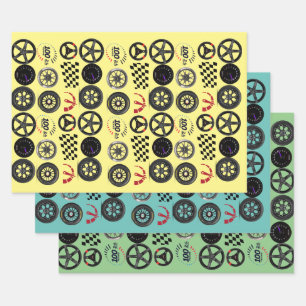 Feuille De Papier Cadeau Voitures de course et de sport automobile pour lui