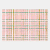 Feuille De Papier Cadeau Voitures de Noël rose Bois de Noël (Devant 2)