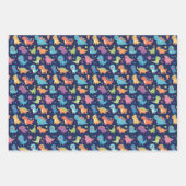 Feuille De Papier Cadeau Voitures Et Dinosaures (Devant)