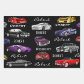 Feuille De Papier Cadeau Voitures personnalisées (Devant 2)