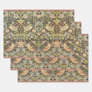 Feuille De Papier Cadeau Voleurs de fraises par William Morris, Art vintage