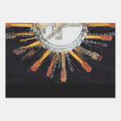 FEUILLE DE PAPIER CADEAU VOS CHAÎNES DE GUITARE AU SOLEIL (Devant)