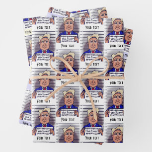 Feuille De Papier Cadeau Voter Trump