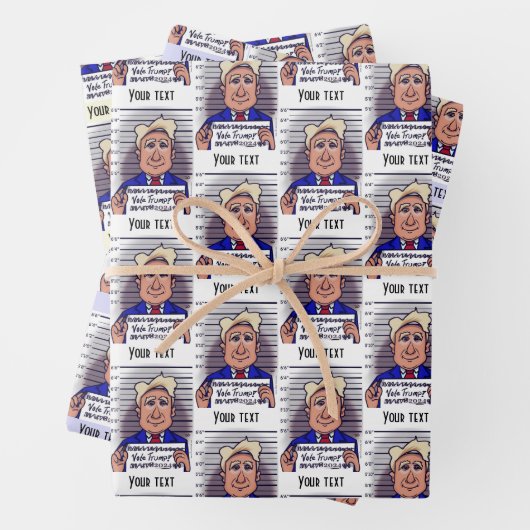 Feuille De Papier Cadeau Voter Trump (En situation)